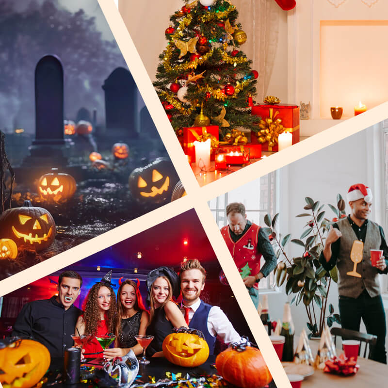 Tolles Geschenk - Stimmungslichtprojektor für Halloween und Weihnachten