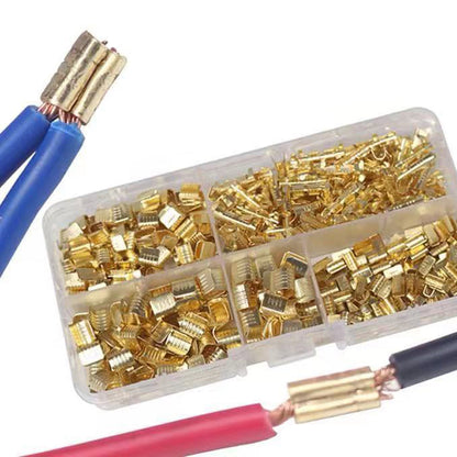 400Pcs Copper Wire Crimp Terminal Assortment Set