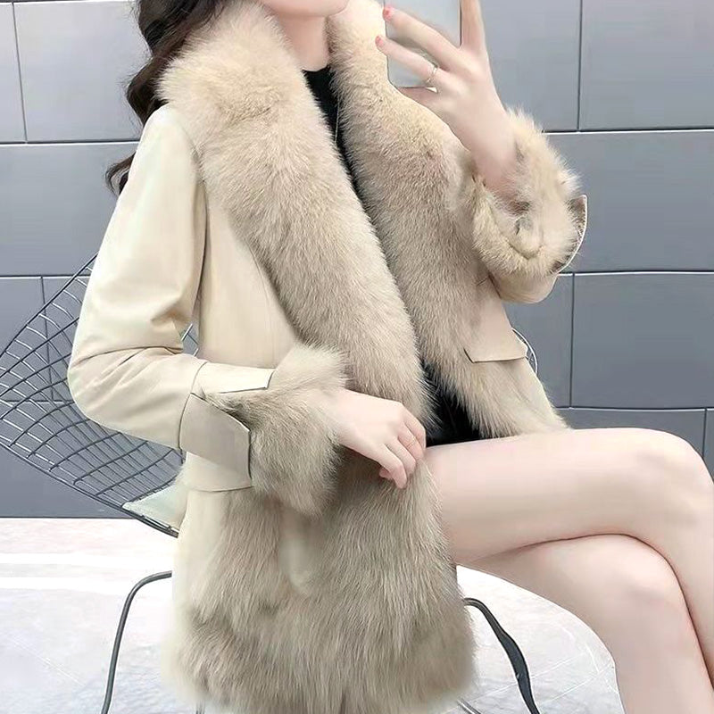 🔥HOT SALE🔥Geschenk-Auswahl -Women's Mid-Length Faux Fur Coat(46%OFF)