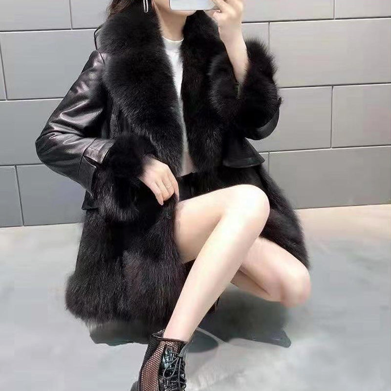 🔥HOT SALE🔥Geschenk-Auswahl -Women's Mid-Length Faux Fur Coat(46%OFF)