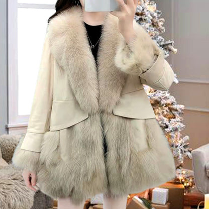 🔥HOT SALE🔥Geschenk-Auswahl -Women's Mid-Length Faux Fur Coat(46%OFF)