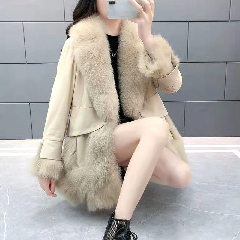 🔥HOT SALE🔥Geschenk-Auswahl -Women's Mid-Length Faux Fur Coat(46%OFF)