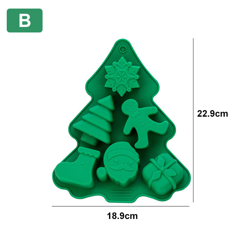 Weihnachtsgeschenk! Kreative Silikon-Weihnachtsbaum Backform