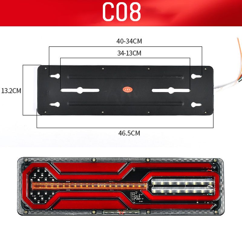 2 Stück helle LED-Führungsrücklichter für Lkw