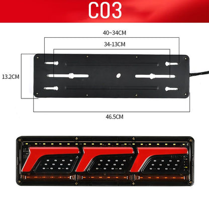 2 Stück helle LED-Führungsrücklichter für Lkw